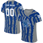 customized memphis tigers stripe splatter blue jersey best selling