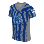 customized memphis tigers stripe splatter blue jersey best selling