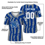 customized memphis tigers stripe splatter blue jersey best selling