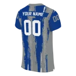 customized memphis tigers striped texture blue jersey best selling