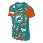 customized miami dolphins camo shatter aqua jersey best selling