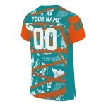 customized miami dolphins camo shatter aqua jersey best selling