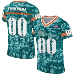customized miami dolphins camouflage abstract aqua jersey best selling