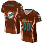 customized miami dolphins dynamic dots orange jersey best selling