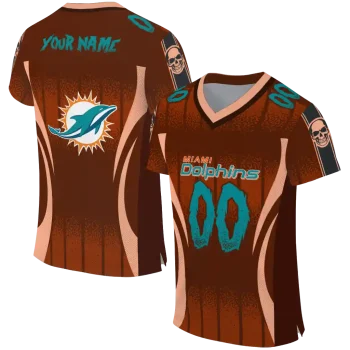 customized miami dolphins dynamic dots orange jersey best selling