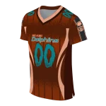 customized miami dolphins dynamic dots orange jersey best selling