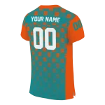 customized miami dolphins stacked rectangle aqua jersey best selling