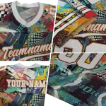 customized miami hurricanes tribal face jersey best selling