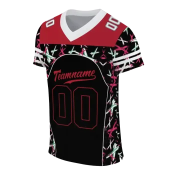 customized miami redhawks brushstroke xs black jersey fashion forward