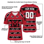 customized miami redhawks layered grids red jersey best selling