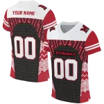 customized miami redhawks tire arrows red black white jersey best selling