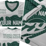 customized michigan state spartans dripping flames green white jersey best selling