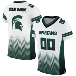 customized michigan state spartans halftone sweep white black jersey best selling