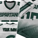 customized michigan state spartans halftone sweep white black jersey best selling