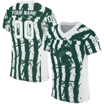 customized michigan state spartans stripe splatter green jersey best selling