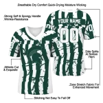 customized michigan state spartans stripe splatter green jersey best selling