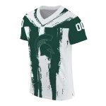 customized michigan state spartans striped texture green jersey best selling