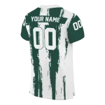 customized michigan state spartans striped texture green jersey best selling