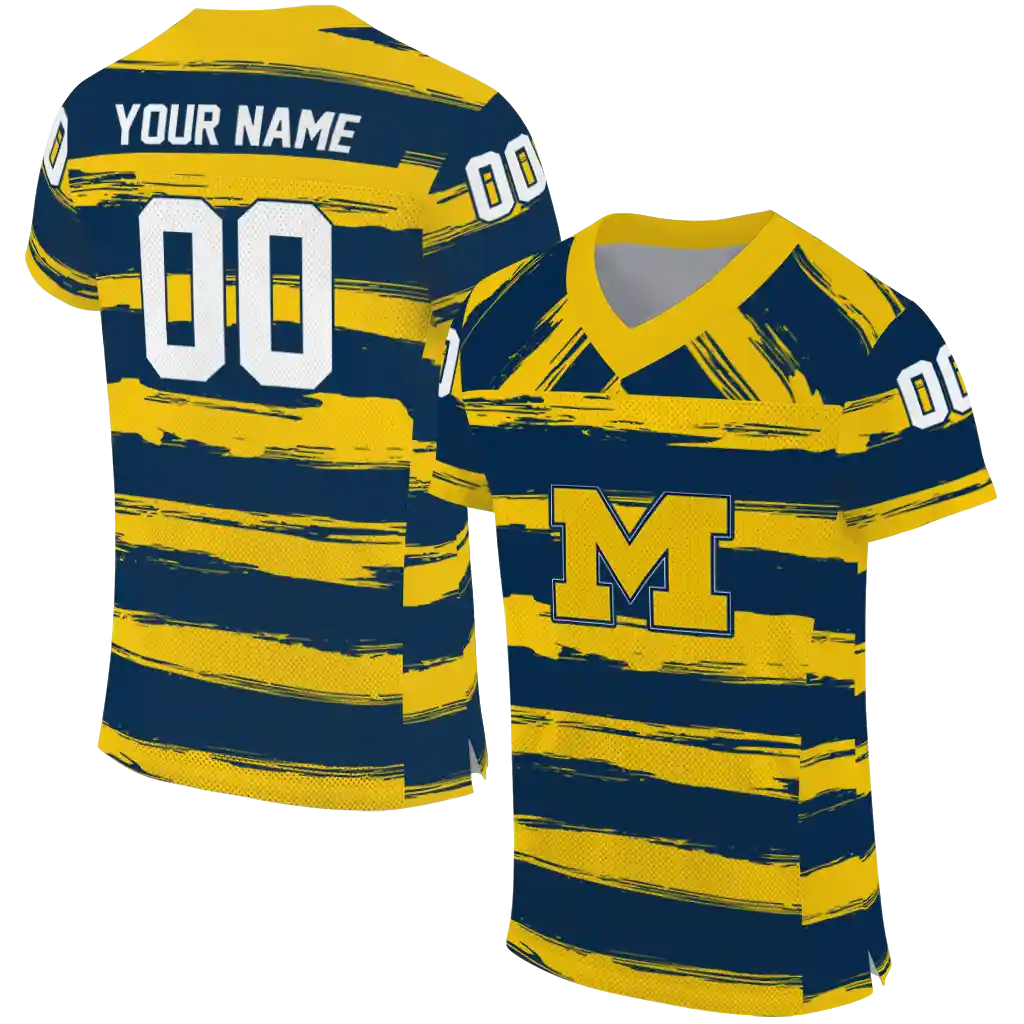 customized michigan wolverines art stripe blue jersey best selling customized michigan wolverines art stripe blue jersey best selling