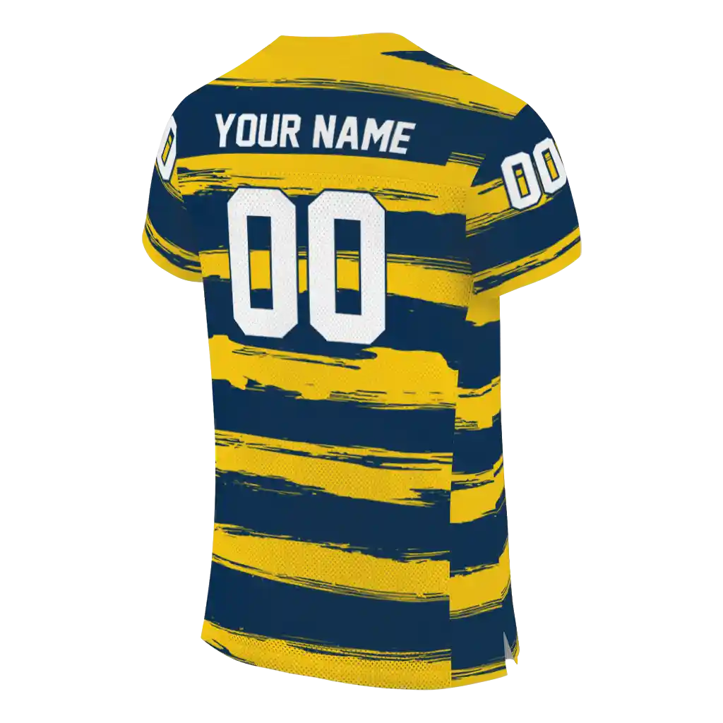 customized michigan wolverines art stripe blue jersey high quality customized michigan wolverines art stripe blue jersey high quality