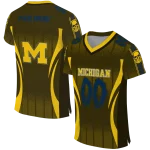 customized michigan wolverines dynamic dots maize jersey best selling