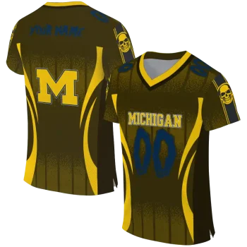 customized michigan wolverines dynamic dots maize jersey best selling