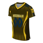 customized michigan wolverines dynamic dots maize jersey best selling