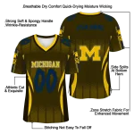 customized michigan wolverines dynamic dots maize jersey best selling