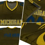 customized michigan wolverines dynamic dots maize jersey best selling