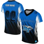 customized middle tennessee blue raiders halftone flow blue black jersey best selling