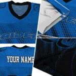 customized middle tennessee blue raiders halftone flow blue black jersey best selling