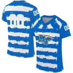 customized middle tennessee blue raiders layered grids blue jersey best selling