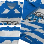 customized middle tennessee blue raiders layered grids blue jersey best selling