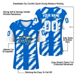 customized middle tennessee blue raiders stripe block blue jersey best selling