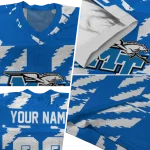 customized middle tennessee blue raiders stripe block blue jersey best selling