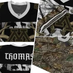 customized minnesota golden gophers antler skull camouflage hunting jersey best selling