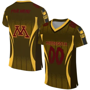 customized minnesota golden gophers dynamic dots gold jersey best selling
