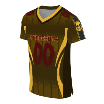 customized minnesota golden gophers dynamic dots gold jersey fashion forward