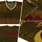 customized minnesota golden gophers dynamic dots gold jersey best selling