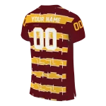 customized minnesota golden gophers layered grids maroon jersey best selling