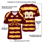 customized minnesota golden gophers layered grids maroon jersey best selling