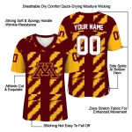 customized minnesota golden gophers stripe block maroon jersey best selling