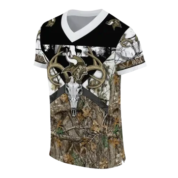 customized minnesota vikings antler skull camouflage hunting jersey fashion forward