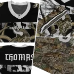 customized minnesota vikings antler skull camouflage hunting jersey best selling
