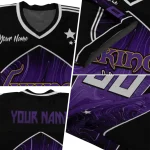 customized minnesota vikings halftone slant purple black jersey best selling