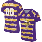 customized minnesota vikings layered grids purple jersey best selling