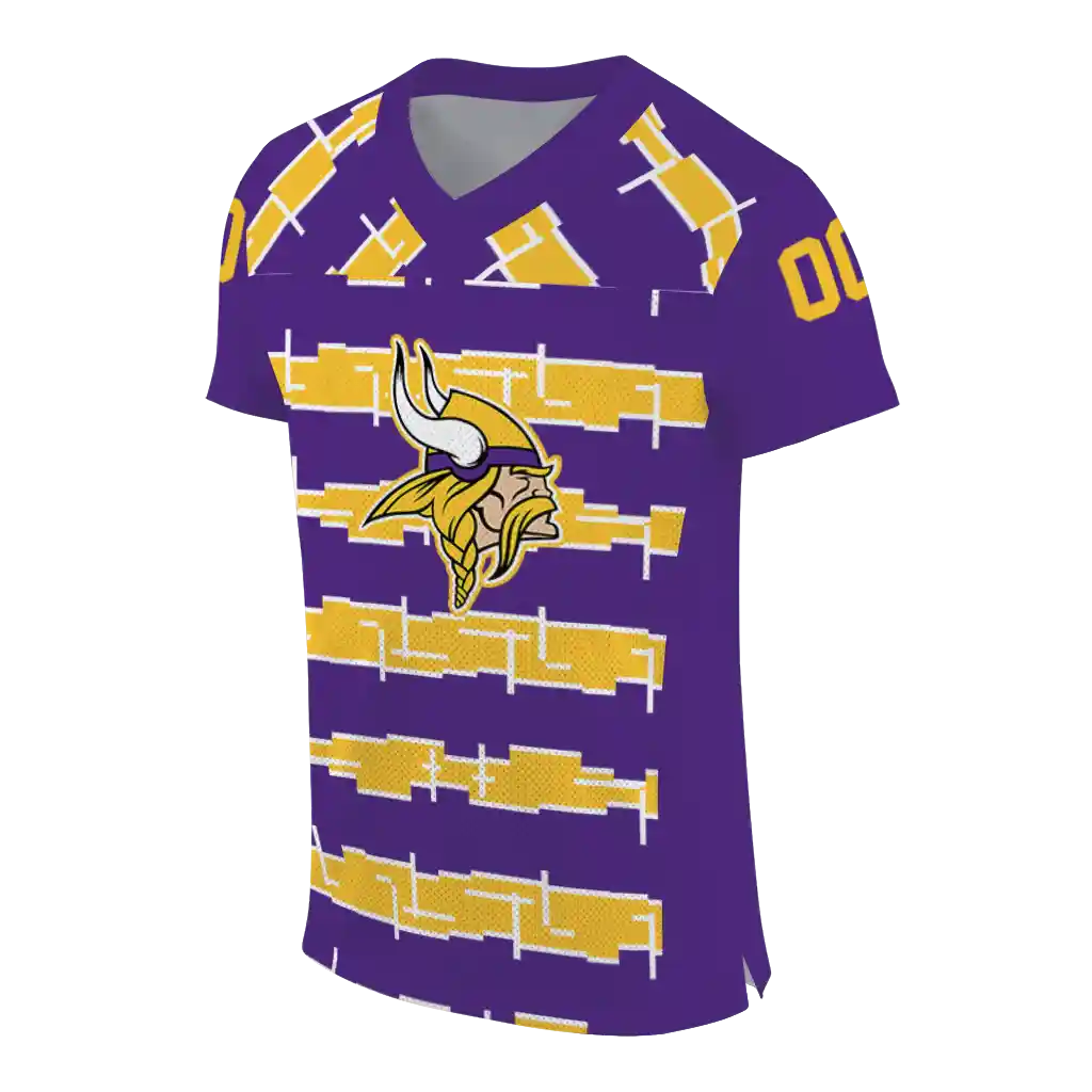 customized minnesota vikings layered grids purple jersey fashion forward customized minnesota vikings layered grids purple jersey fashion forward