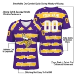customized minnesota vikings layered grids purple jersey best selling