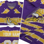 customized minnesota vikings layered grids purple jersey best selling