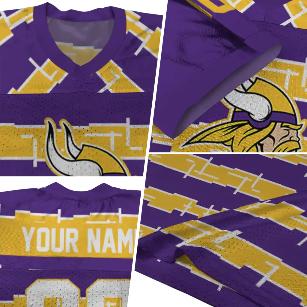 customized minnesota vikings layered grids purple jersey new arrival customized minnesota vikings layered grids purple jersey new arrival